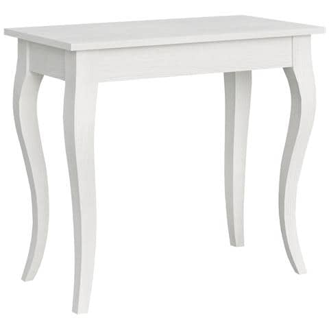 Consolle Allungabile 90x40/308 Cm Olanda - Bianco Frassino - Foto 6