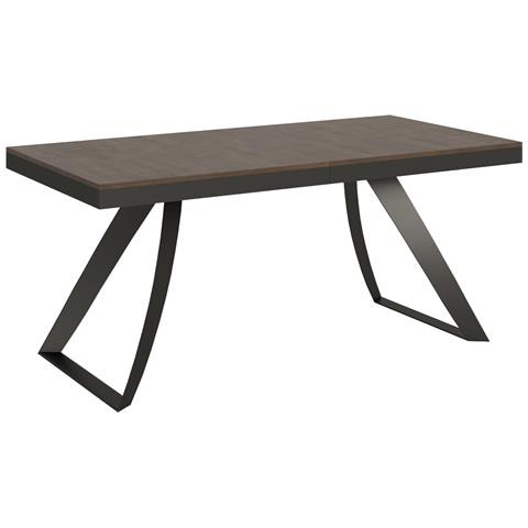 Tavolo Allungabile 90x180/440 Cm Proxy Evolution Telaio Antracite - Noce - Foto 6