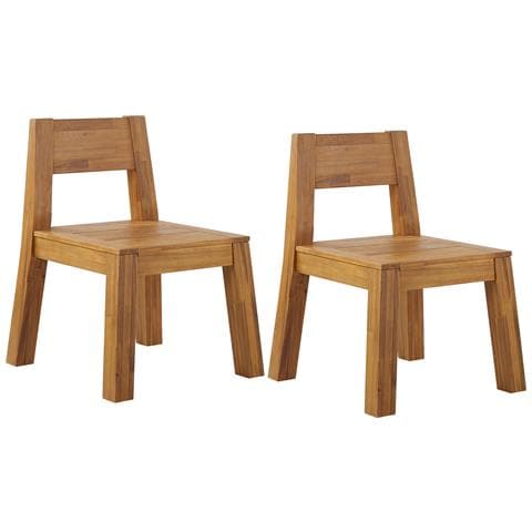 Set Di 2 Sedie Da Giardino Legno Di Acacia Chiaro Livorno - Foto 2