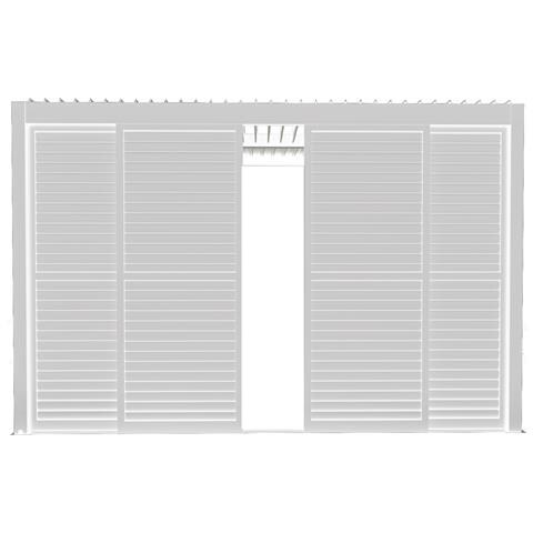 Lamm - Laterale Scorrevole Con Lamelle Per Pergola Bioclimatica Da 4 M - Foto 2