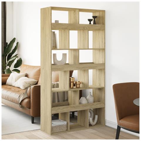 Libreria Rovere Sonoma 100x33x187,5 Cm In Truciolato - Foto 1