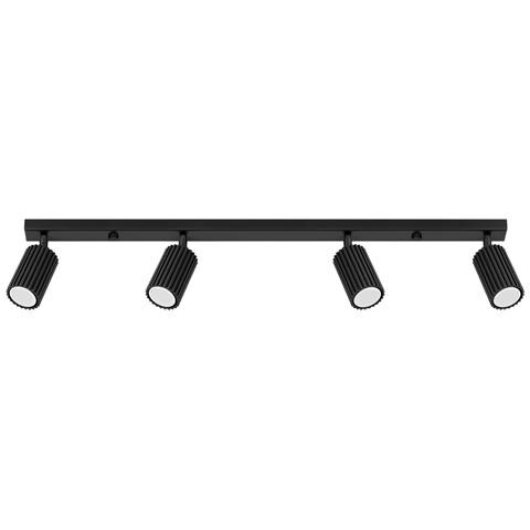 Lampada A Soffitto Karbon 4l Nero Sl. 1584 - Minimalista Lampada Da Soffitto Nero 16.5x81x6.5 Cm - Foto 1