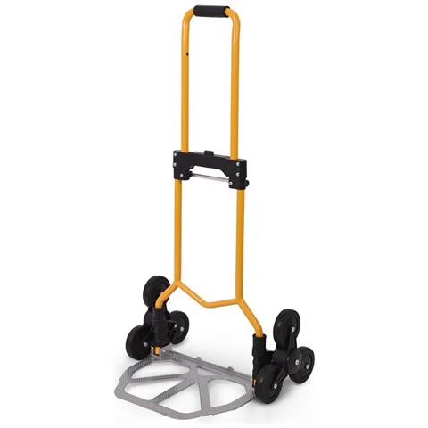 Carrello Saliscale Pieghevole Portapacchi In Acciaio Capacità 70 Kg Con 3 Ruote - Foto 1