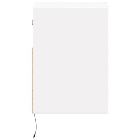 Mobili TV a Parete con Luci LED 2pz Bianchi 40x30x40 cm - Foto 10