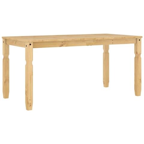 Tavolo Da Pranzo Corona 160x80x75 Cm In Legno Massello Di Pino - Foto 2