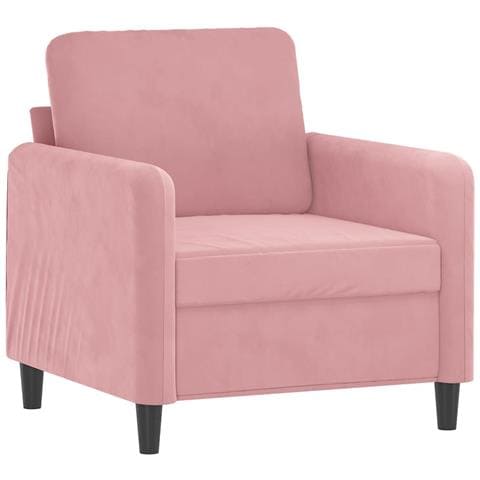 Poltrona Rosa 60 Cm Velluto - Foto 2