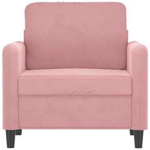Poltrona Rosa 60 Cm Velluto - Foto 3