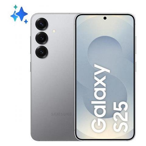 Galaxy S25 5G AI 256GB 12GB Ram Display 6.2'' FHD+ Dynamic AMOLED 2X Fotocamera 50MP Dual SIM NanoSIM + eSIM Snapdragon 8 Elite Android 15. 4000 mAh Silver Shadow Tim - Foto 1