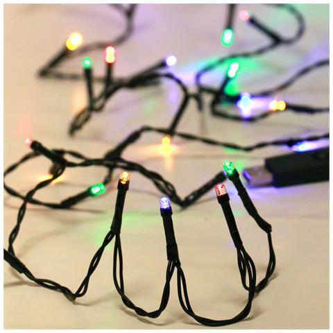Luces Micro 100l Led Colore Con Cavo Usb Verde Interno 7.95m (24) - Foto 1