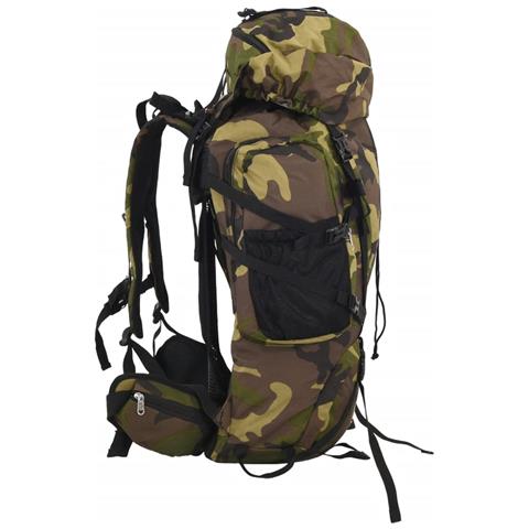 Zaino da Trekking Verde Mimetico 60 L in Tessuto Oxford - Foto 2