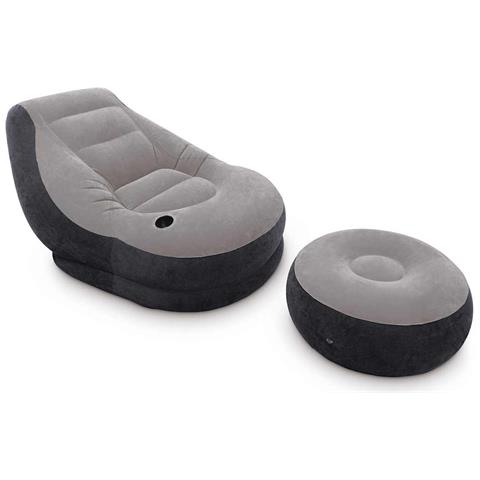 Sedia Gonfiabile con Poggiapiedi Ultra Lounge Relax 68564NP - Foto 1