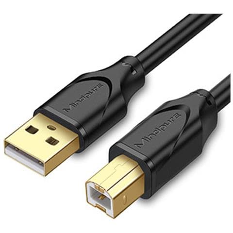 Cavo Di Stampa Usb 2.0 Placcato Oro Per Stampante - Trasferimento Dati Affidabile E Alimentazione 0,5 Metri - Foto 1
