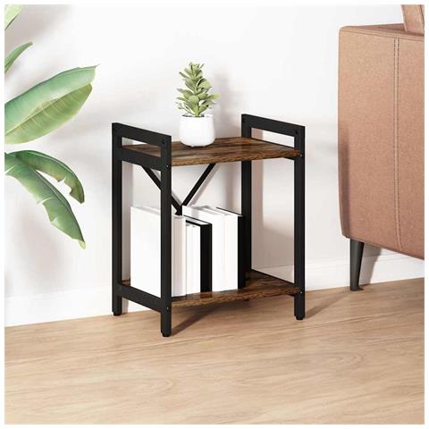 Libreria Rovere fumo 40 x 30 x 48.5 cm Legno multistrato - Foto 2