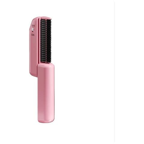 Mini Spazzola Lisciante Portatile Senza Fili Rosa Con 3 Impostazioni Di Temperatura - Foto 1
