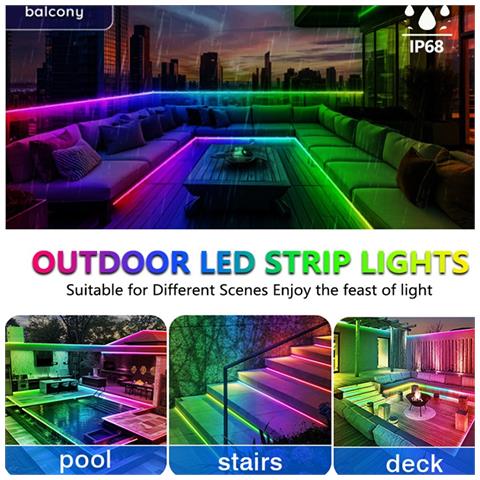 Strisce Led Rgbic Colorate Da Esterno Usb - 18 Led/metro - Bluetooth 2.4g 15 Metri - Foto 7