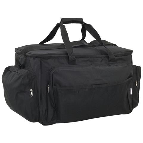 Borsa da Pesca Impermeabile Nera in Tessuto Oxford - Foto 1