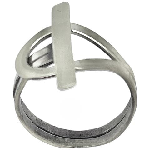 Chiusura Ad Anello In Ottone Placcato Argento Sterling 10µ - Foto 4