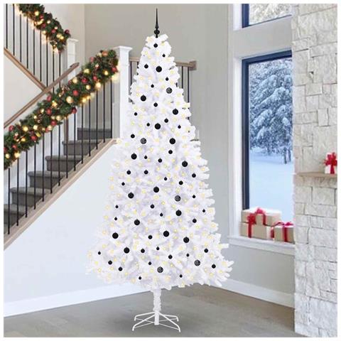 Albero di Natale artificiale Bianco 300 cm PVC e Acciaio - Foto 2