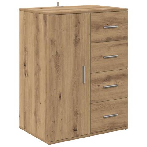Credenza Rovere artigianale 59 x 39 x 80 cm Legno multistrato - Foto 1