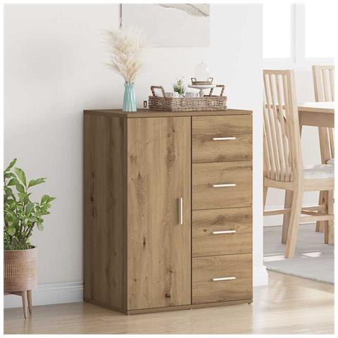 Credenza Rovere artigianale 59 x 39 x 80 cm Legno multistrato - Foto 2