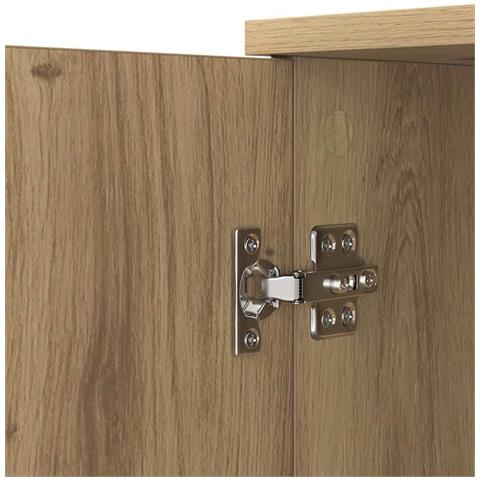 Credenza Rovere artigianale 59 x 39 x 80 cm Legno multistrato - Foto 9