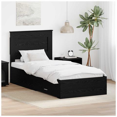 Struttura del letto con cassetto con testiera Legno multistrato - Foto 2