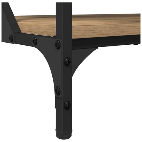 Tavolino da salotto Rovere artigianale 70x50x50cm - Foto 9