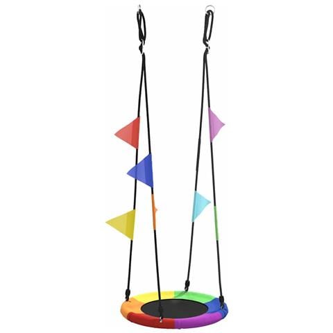 Altalena a nido Blu 60 x 60 x 180 cm Poliestere - Foto 1