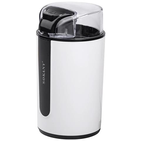 Macinacaffè Elettrico Da 200 W, Capacità 75 G, Nero / Bianco - Foto 1