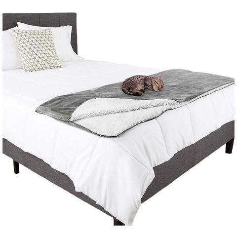 Coperta Impermeabile Per Animali Domestici 150x127cm - Protezione Double-face Per Mobili E Animali Grey - Foto 1