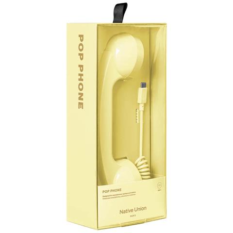 Combinato Telefonico Pop Retrò Usb-c Con Microfono Per Chiamate E Videochiamate, Giallo - Foto 4