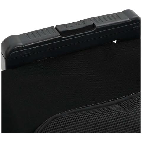 Carrello per Animali 3 in 1 Design Nero 48x32x (57-106) cm Tessuto Oxford - Foto 9