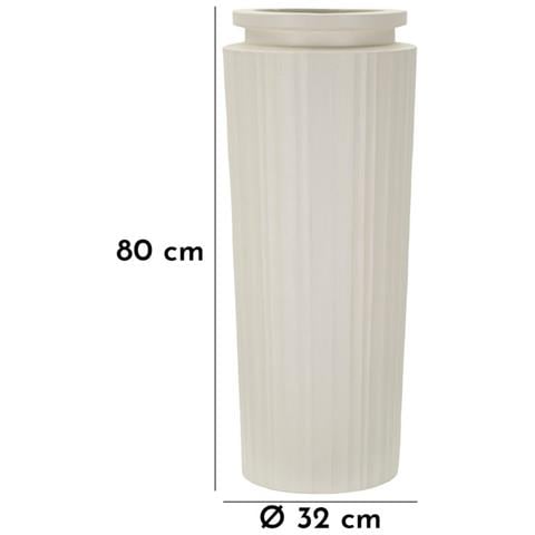 Vaso High Grande Da Pavimento In Magnesio Color Crema - Foto 7