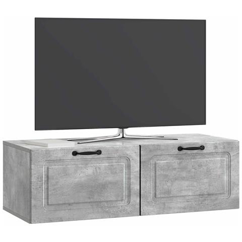 Mobile Porta TV da Muro Grigio Cemento 98 x 41 x 30 cm - Foto 2