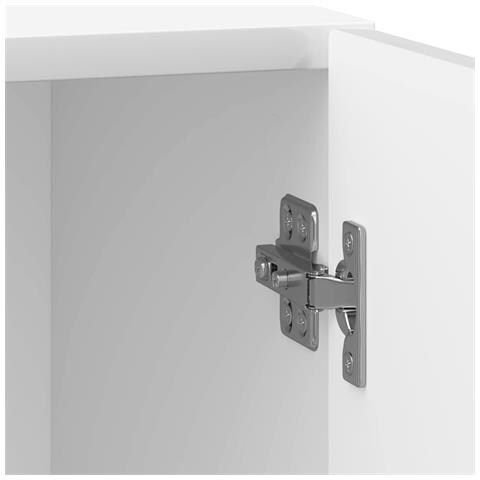 Armadio da Notte 2 pcs Bianco Lucido 43 x 34,5 x 50 cm - Foto 9
