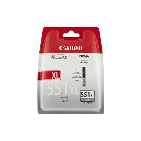 CLI-551XL GY Cartuccia Ink Originale Grigio per Canon PIXMa iP7250/8750 / iX6850 Capacità 3350 Pagine - Foto 2