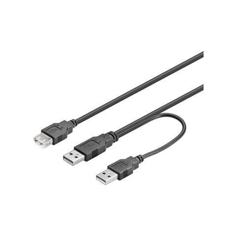 Cavo Splitter Alimentazione Usb 2.0 Connettori 2Xa Maschio - 1Xa Femmina - Foto 2