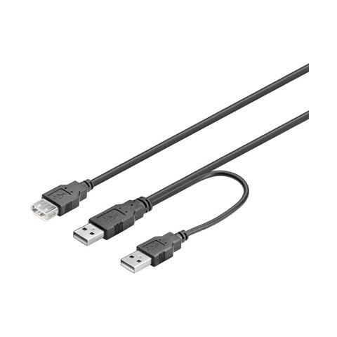 Cavo Splitter Alimentazione Usb 2.0 Connettori 2Xa Maschio - 1Xa Femmina - Foto 1