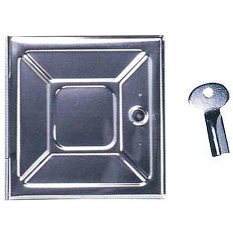 Portina Camino Lamiera Zn 18,5x18,5 Chiave - Foto 2