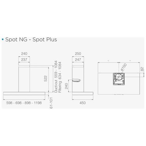 Cappa a Parete PRF0099407A da 120 cm Aspirante Colore Acciaio Inox - Foto 5