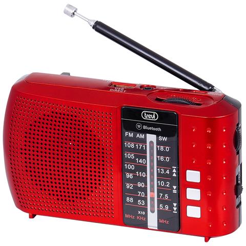 Radio Portatile Multibanda RA 7F20 BT con Bluetooth / Usb / Micro SD Colore Rosso - Foto 1