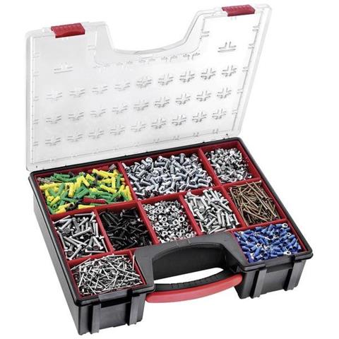 Cassetta Porta Utensili Senza Contenuto Policarbonato Nero, Rosso - Foto 1