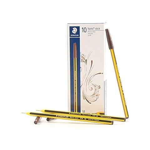 Noris M Stick 434 76 - Penna A Sfera - Marrone - Conf. 10 Pz - Foto 1