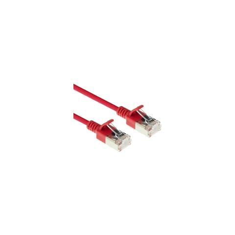 Red 1.5 Meter Lszh U /ftp Cat6a Datacenter Slimline Patch Cable Snagless With Rj45 Connectors (dc7551) - Foto 2