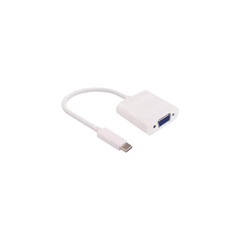 0.2m USB C - D-Sub, USB ? , D-Sub, Maschio / femmina, Bianco - Foto 1