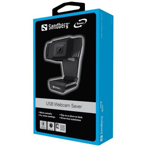 Webcam Saver con Risoluzione 640 x 480 Pixel USB 2.0 Sensore Immagine CMOS Colore Nero  - Foto 3