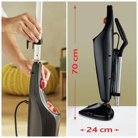Steam Plus Pulitore a vapore portatile 0,4 L 1550 W Nero - Foto 2