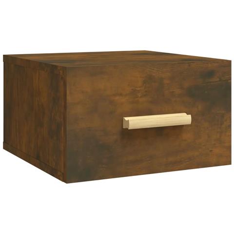 Comodino A Muro Rovere Fumo 35x35x20 Cm - Foto 1