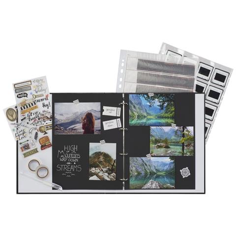 Negative raccoglitore ad anelli A4 Nero - Foto 4