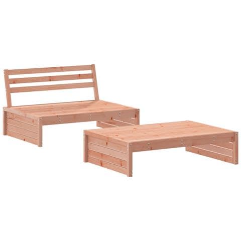 Set Salotto Da Giardino 2 Pz In Legno Massello Di Douglas - Foto 2